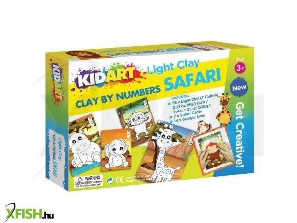 Kid Art: Gyurmázz számok szerint! Modellező gyurma készlet - Szafari