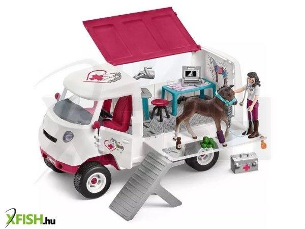 Schleich Horse Club: Mobil állatkórház hannoveri csikóval 42439