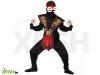 Piros harcos Ninja jelmez fegyverekkel - 116 cm