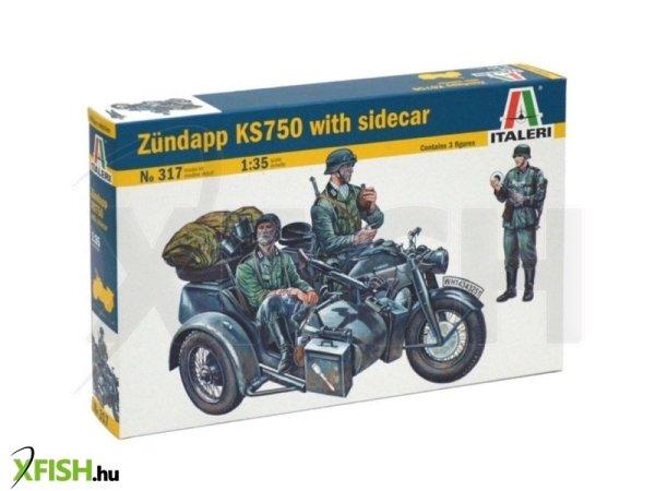 Italeri: Zündapp KS750 motorkerékpár makett, 1:35
