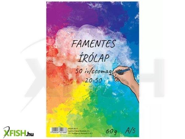 Famentes írólap borítékban, 20-50 - A5, 50 ív