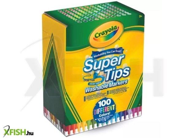 Crayola: SuperTips kimosható filctoll készlet - 100 db-os