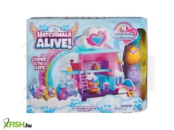 Hatchimals: Alive! óvoda játékszett 4 mini figurával - Vizes csomag