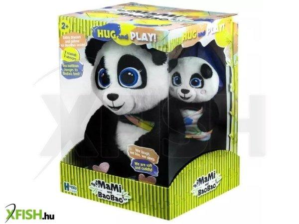 Interaktív plüss panda család - Mami és Baobao