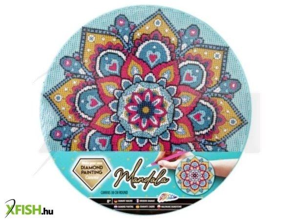 Grafix: Mandala gyémántkép kirakó - 30 cm, kék