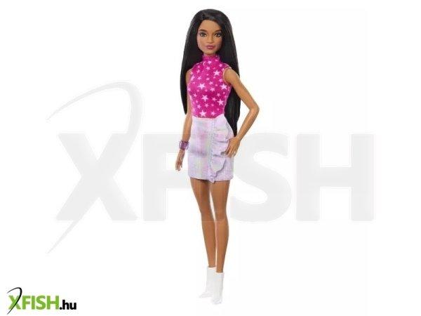 Barbie: Fashionista 65. évfordulós baba csillagos pink topban