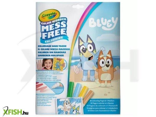 Crayola Color Wonder: Bluey maszatmentes kifestő készlet mappában