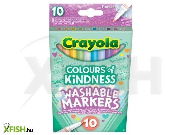 Crayola: Kedves szavak vékonyhegyű filctoll készlet - 10 db-os