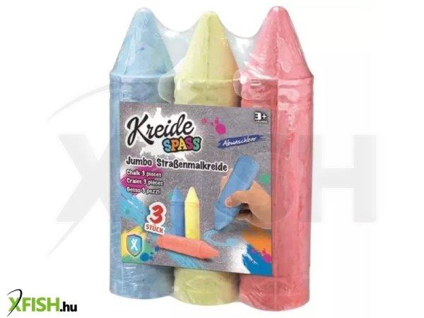Jumbo aszfaltkréta szett, 19 cm - 3 db-os