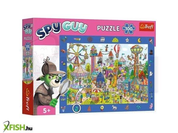 Trefl: Spy Guy Vidámpark nyomozós képkereső puzzle - 100 darabos