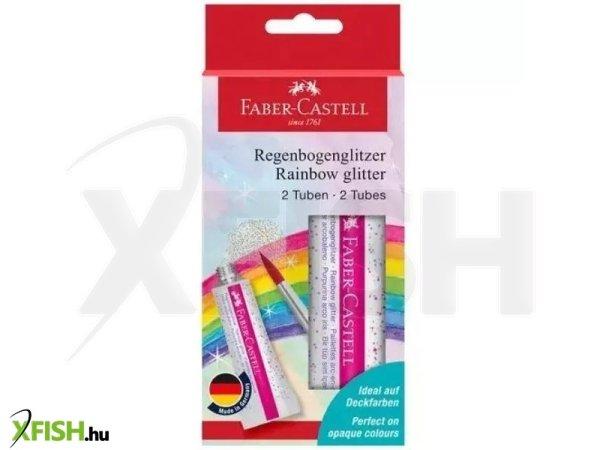 Faber-Castell: Ragasztó színes csillámokkal - 2 x 12 ml