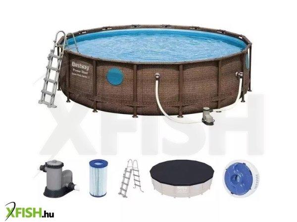 Bestway: Power Steel Swim Vista fémvázas medence szett - 549 x 122 cm 56977