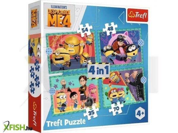 Trefl: Őrült Minyonok 4 az 1-ben puzzle - 35, 48, 54, 70 darabos