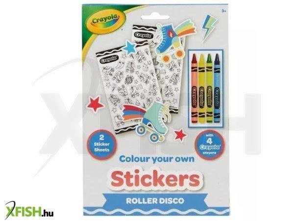 Crayola: Színezhető matricakészlet zsírkrétával - többféle
