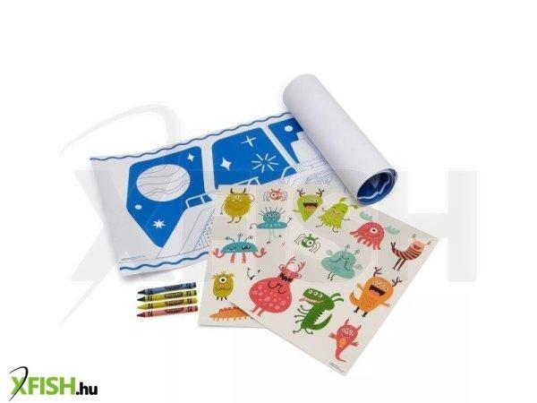 Crayola: Óriás színezőposzter űrmintákkal, zsírkrétával - 3 m