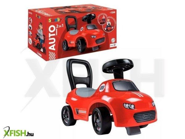 Smoby: Auto Ride-on átalakítható járássegítő bébitaxi - piros
