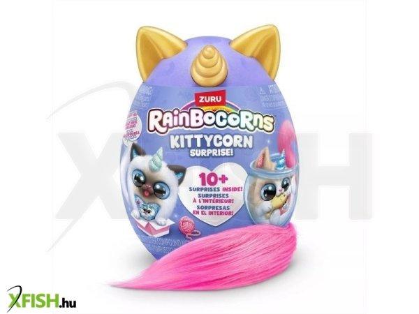 Zuru: Rainbocorns Kittycorn Meglepetés plüssfigura, 9. széria - 19 cm