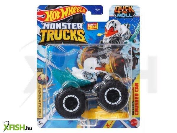 Hot Wheels Monster Trucks: Duck N Roll kisautó, 1:64