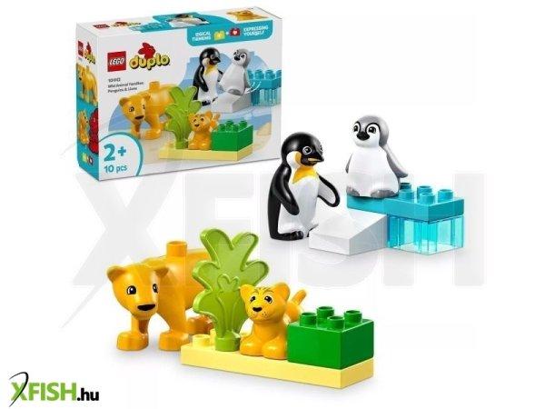 LEGO® DUPLO® Állatcsaládok a vadvilágban: Pingvinek és oroszlánok 10442