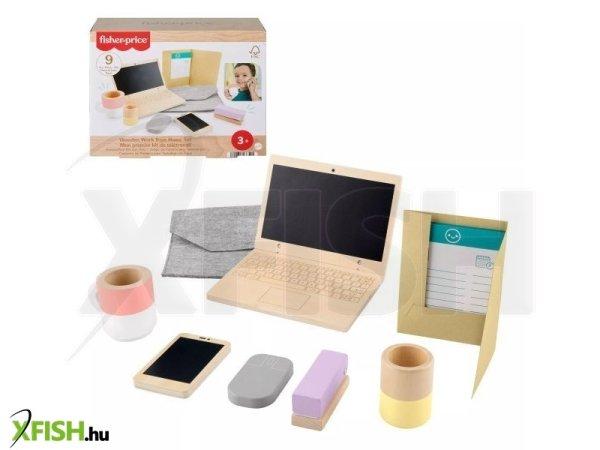 Fisher-Price: Wood Home Office játékszett, fa