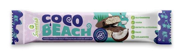 Sweetab vegan, glutenfree csokiszelet kókuszos 35 g