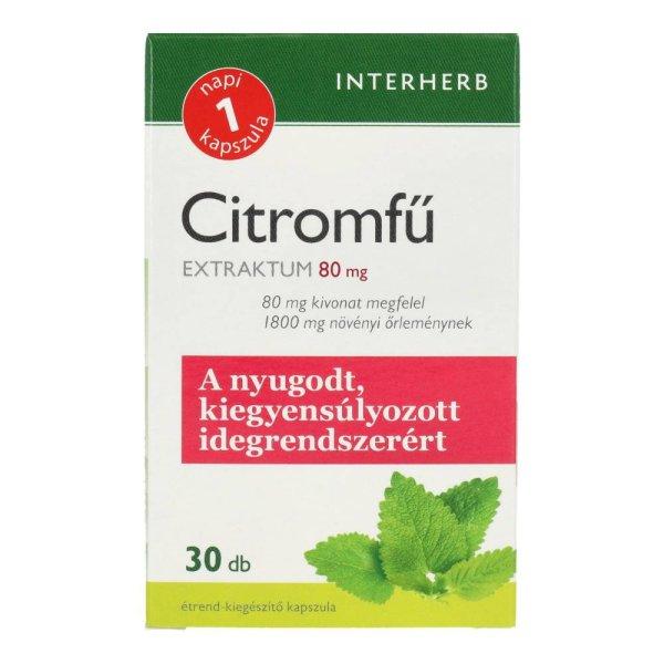 INTERHERB CITROMFŰ EXTRAKTUM KAPSZULA