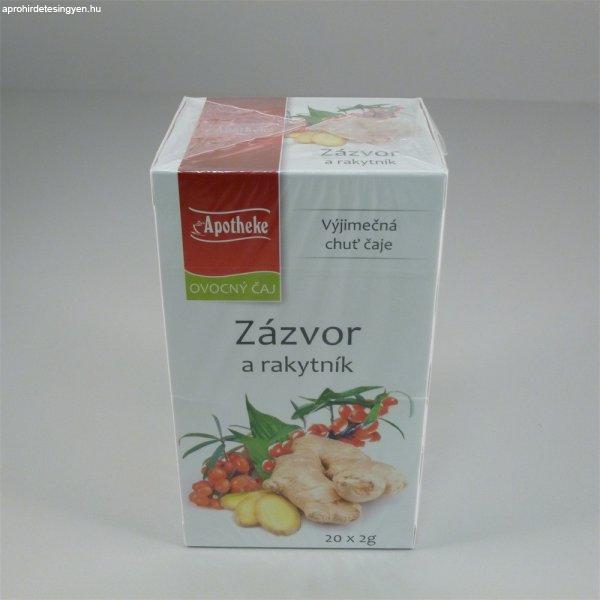 Apotheke gyömbér és homoktövis tea 20x2g 40 g