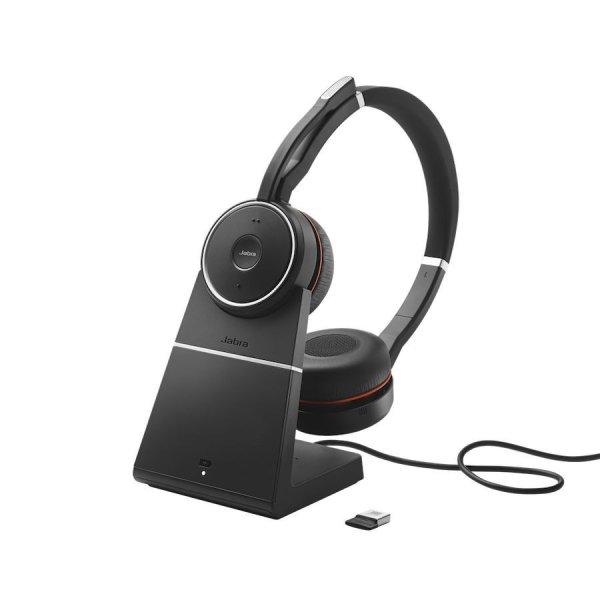 Jabra Evolve 75 SE MS Stereo Bluetooth Headset with Link 380 + Charging Stand
Black