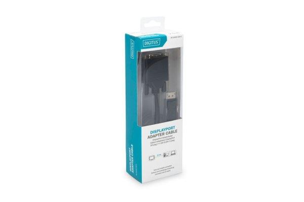 Digitus DisplayPort adapter cable, DP - DVI (24+1)