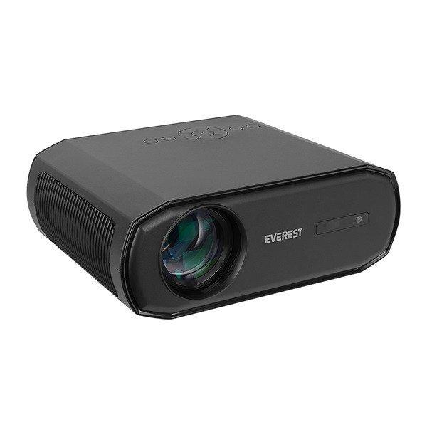 Everest Projektor FullHD - PJ06 (350 ANSI, 1000:1, Bluetooth, WiFI, HDMI, USB-A,
TF, AV, AUX, RJ45, állvány)