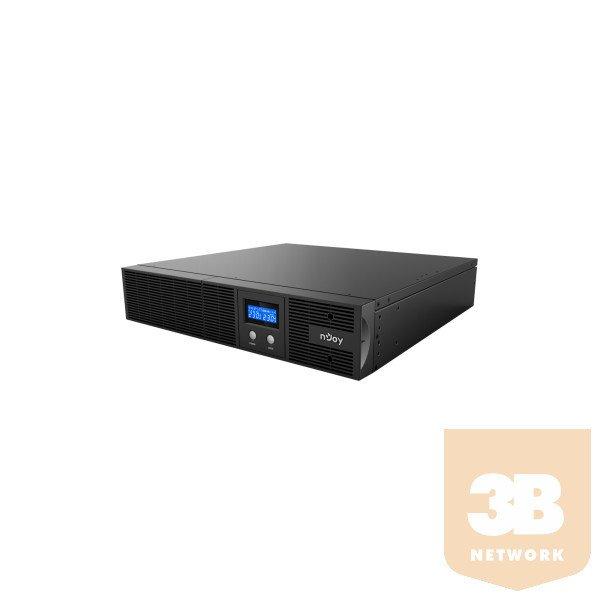 NJOY Szünetmentes 1200VA - Argus 1200 (4 IEC C13, line-interaktív, RJ45,
RS232, USB, szoftver, LCD kijelző, 2U rack)