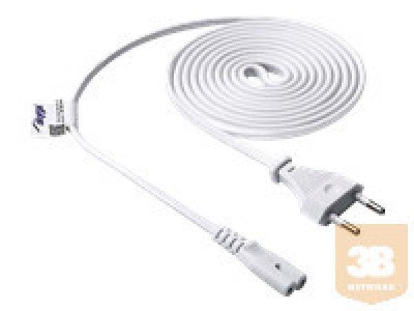 AKYGA Power Cable for Notebook AK-RD-06A Eight CCA CEE 7/16 / IEC C7 1.5m white