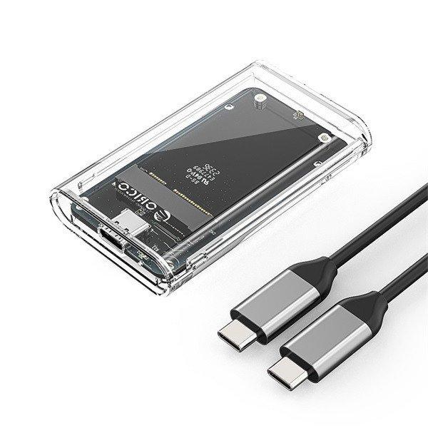 Orico Külső mSATA ház - TC10-MS-GR (USB-C -> mSATA, Max.: 8TB, 5 Gbps)