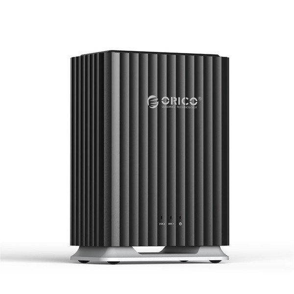 Orico DAS - 9728C3-EU-BK (2x 2,5/3,5 HDD/SSD -> USB-A/C, Max.: 44TB, fekete)