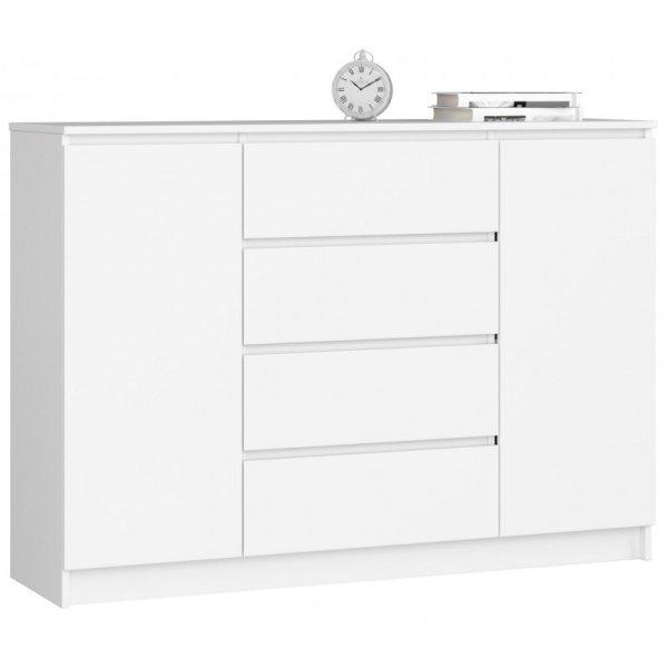 Komód - Akord Furniture K140-2D4SZ - fehér