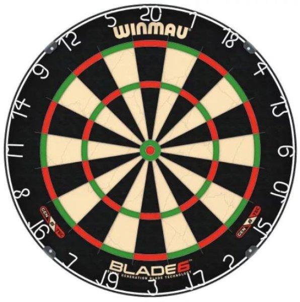 Darts tábla, Winmau BLADE 6, élezett dróttal, verseny minőségű, sisalból