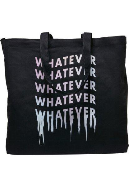 Mr. Tee Whatever Oversize Canvas Tote Bag black