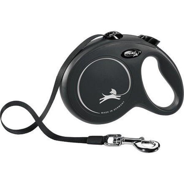 Flexi Classic New szalagos póráz 5m 50 kg fekete (47524-1)