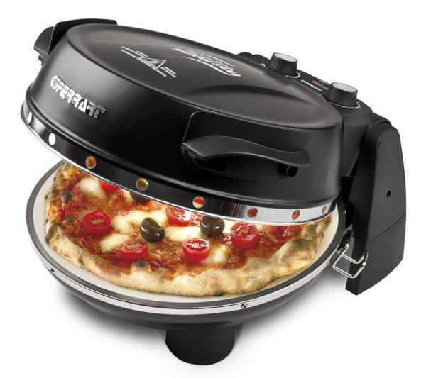 G3 Ferrari G10032 Forno Pizza Plus Snack Napoletana Black, fekete színű olasz
házi pizza sütő, 5 perc alatt, 400 fokon, 31cm-es pizza