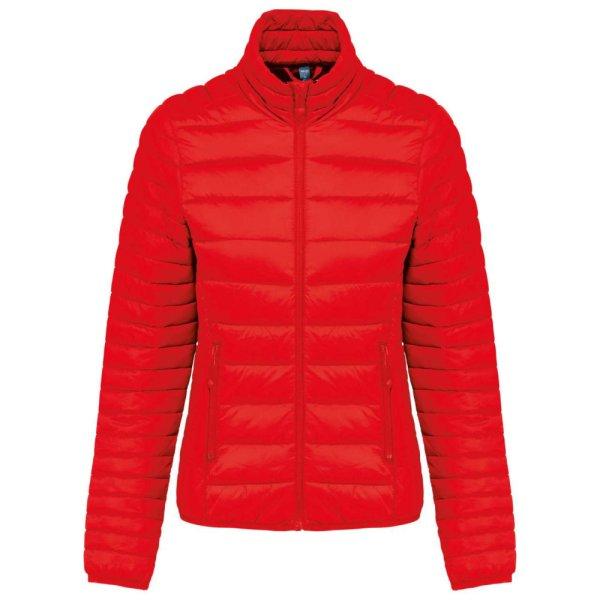 Női bélelt meleg és ultrakönnyű kabát , Kariban KA6121, Red-M