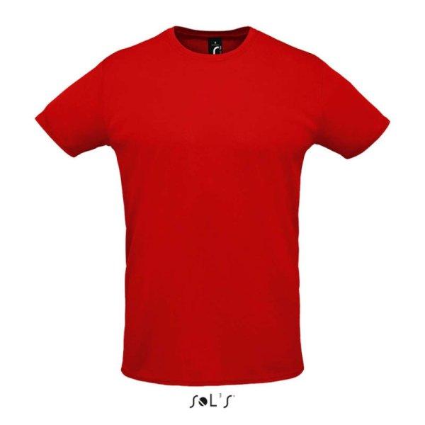 Uniszex rövid ujjú sport póló, SOL'S SO02995, Red-L