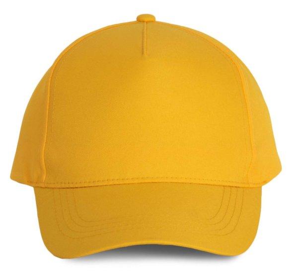 KP157 poliészter 5 paneles baseball sapka K-UP, Yellow-U
