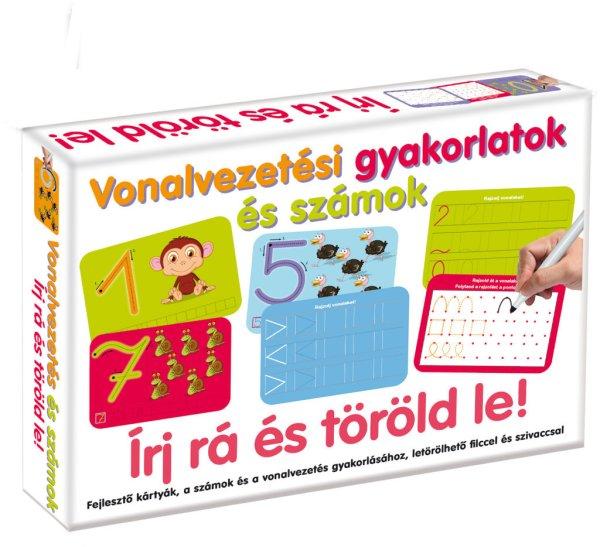 Vonalvezetés és számok - Írj rá és töröld le!