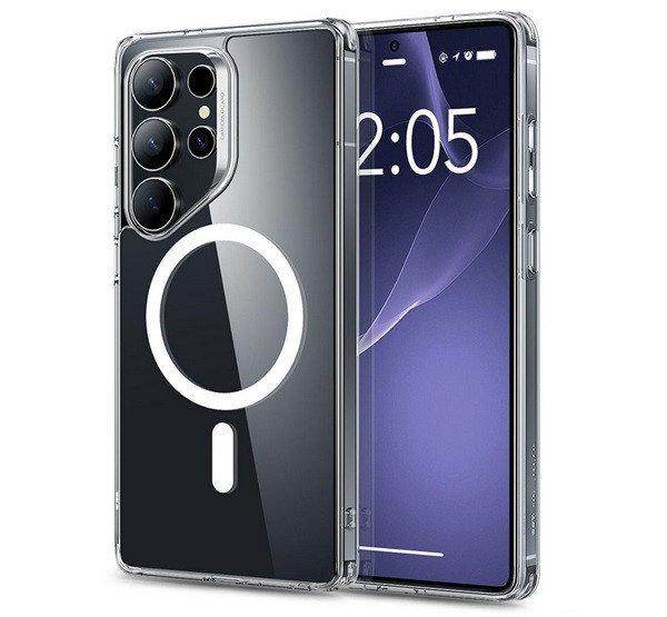 ESR CH HALOLOCK szilikon telefonvédő (ütésállóság, légpárnás sarok,
MagSafe) ÁTLÁTSZÓ Samsung Galaxy S25 Ultra (SM-S938)