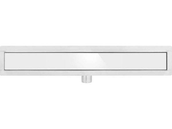 Zuhanylefolyó 700 mm White Glass inox FALA