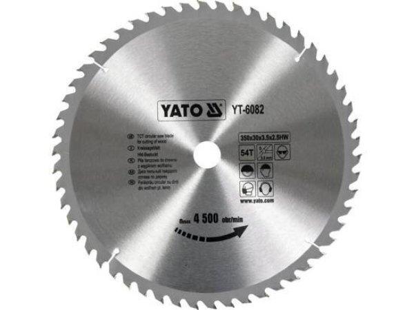 YATO 6082 Körfűrész lap vídiás 350x54x30 YT-6082