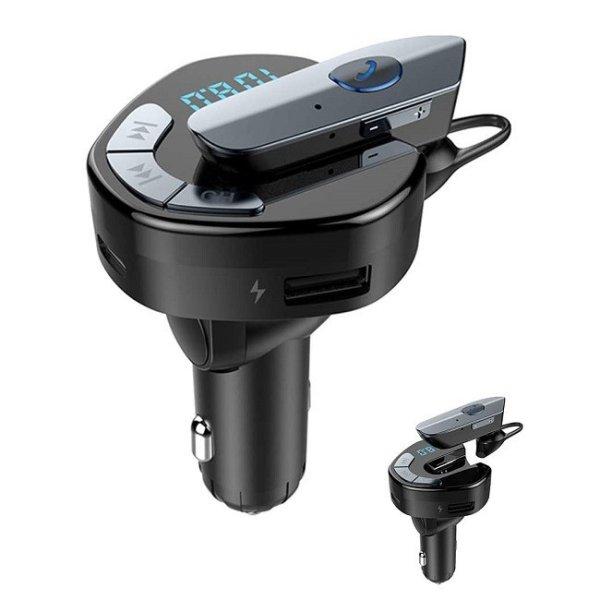 V8 Bluetoothos FM transmitter és headset