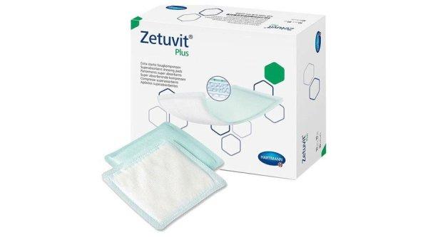 Nedvszívó steril sebpárna superabsorbens, Zetuvit Plus, 10x10cm, 10db