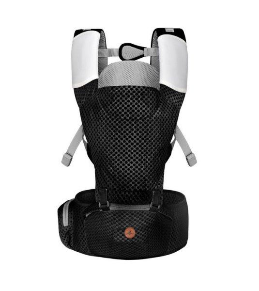 Cangaroo MISTRAL bébi hordozó 3 pozíciós, ergonomikus, hálós fekete