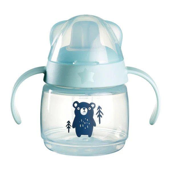 Tommee Tippee Transition cup itatópohár 150ml 4hó+ kék maci 